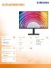 Samsung Monitor 27 cali LS27A600NWUXEN IPS 2560 x 1440 WQHD 16:9 1xHDMI 1xDP 5ms HAS+PIVOT płaski 3 lata on-site